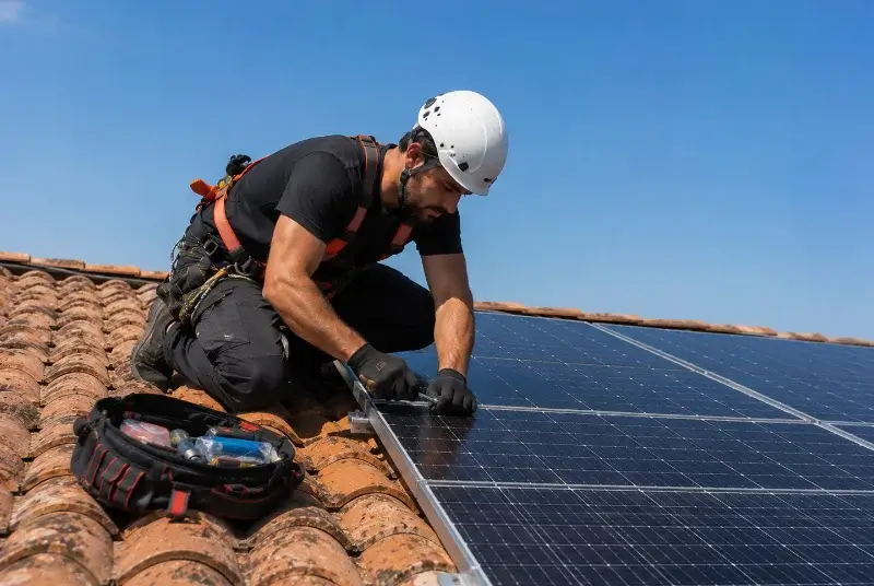 Maintenance et monitoring de panneaux solaires à la Chapelle-Glain
